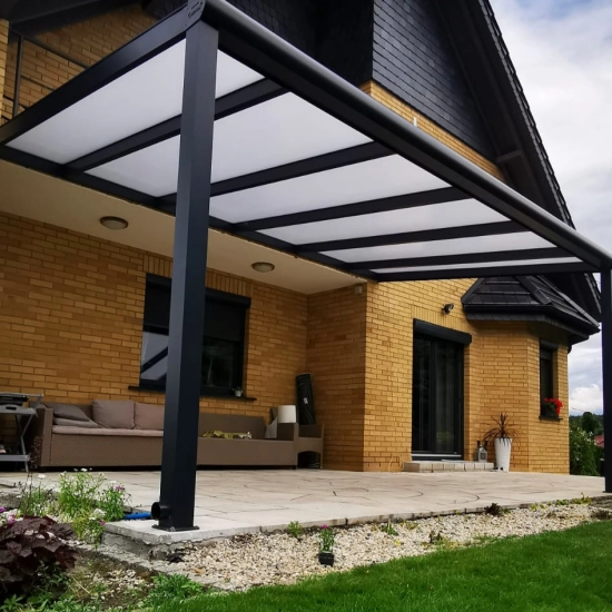 Zadaszenie tarasu - 6,06 x 3,00 - dach poliwęglan