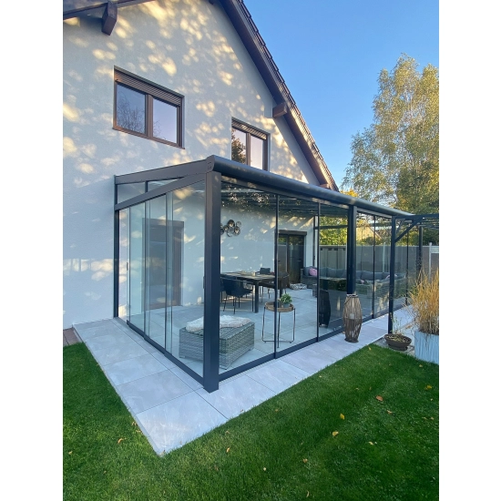 Zadaszenie tarasu - 6,06 x 3,00 - dach szkło