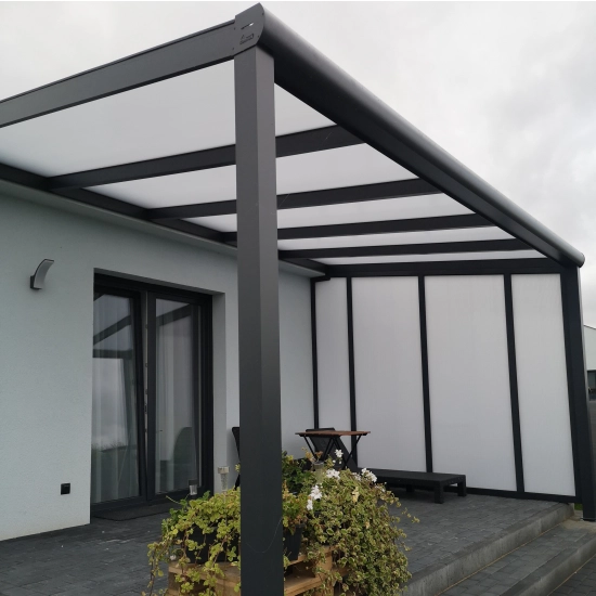 Stała ściana boczna z poliwęglanu 4,00m